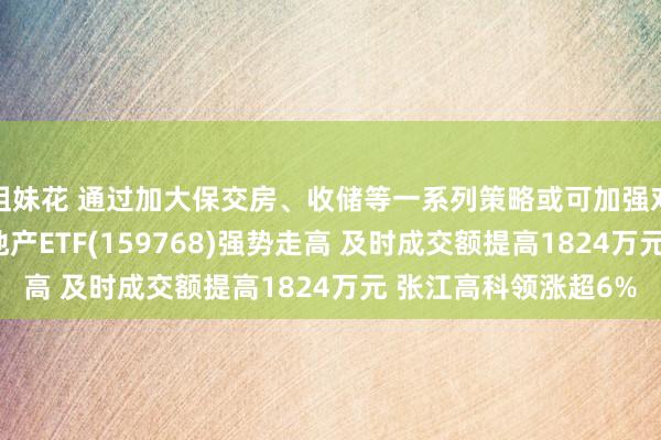 姐妹花 通过加大保交房、收储等一系列策略或可加强对数据回落的复古 房地产ETF(159768)强势走高 及时成交额提高1824万元 张江高科领涨超6%