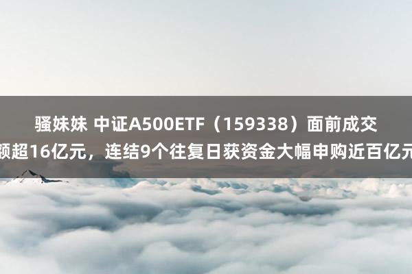 骚妹妹 中证A500ETF（159338）面前成交额超16亿元，连结9个往复日获资金大幅申购近百亿元