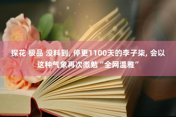 探花 极品 没料到， 停更1100天的李子柒， 会以这种气象再次激勉“全网温雅”