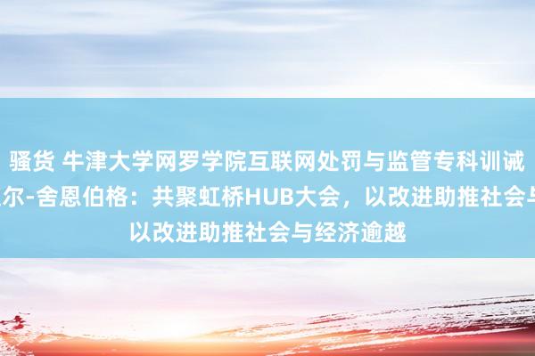 骚货 牛津大学网罗学院互联网处罚与监管专科训诫 维克托•迈尔-舍恩伯格：共聚虹桥HUB大会，以改进助推社会与经济逾越