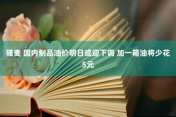 骚麦 国内制品油价明日或迎下调 加一箱油将少花5元