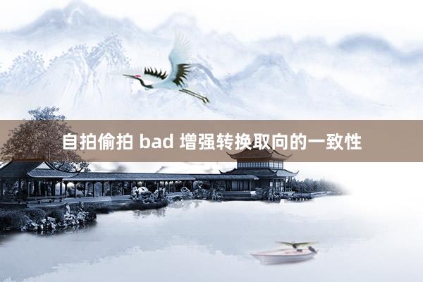 自拍偷拍 bad 增强转换取向的一致性