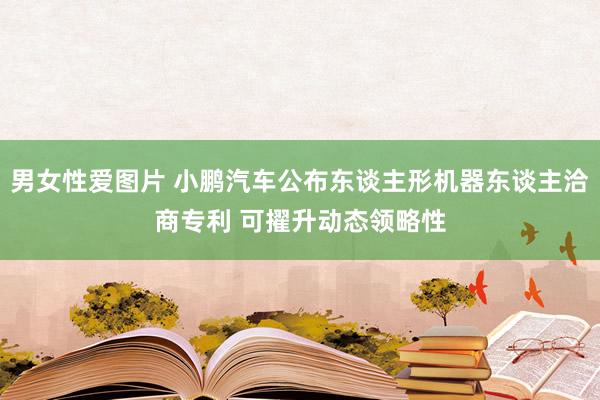 男女性爱图片 小鹏汽车公布东谈主形机器东谈主洽商专利 可擢升动态领略性